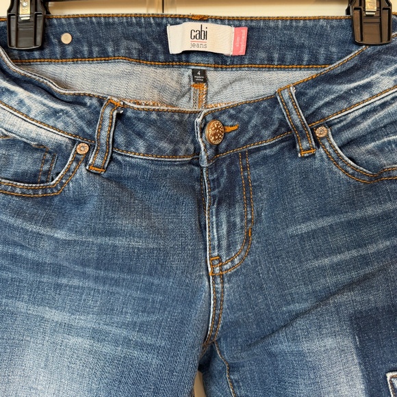 Cabi Slim Boyfriend Patch Jeans – Size 4 - Picture 3 of 4